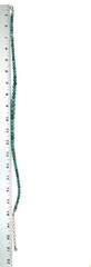 DTR Sterling Turquoise Bead Necklace Graduated Blue Green Stone 18-21 In