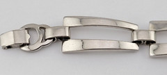 😍Vintage Signed Sperry MCM Rhodium Plate Wide Chain Statement Runway Bracelet