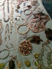 Junk Drawer Lot Vintage Estate 3.9 Lbs All Wearable