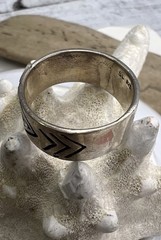 Vtg Signed SL Southwestern Ring Sterling Silver 925 Band Size 8.5 Jewelry 🖤
