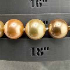 Vintage Beaded Glass Necklace Fall Autumn 18”