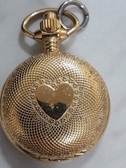 Majestrone Locket Watch Pendant No Chain Gold Tone Japan MOVT