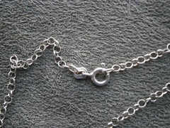 Dainty Rolo Baucher Chain Vintage Sterling Silver 18″ Necklace 2.5g