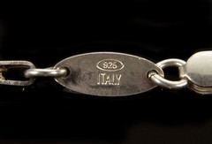 VTG RHODIUM PLATED, DIAMANTE EARRINGS BY GALE