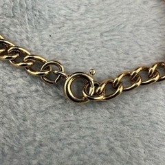 Vintage Speidel ID Bracelet Gold Tone Heart “Mandy” 7”