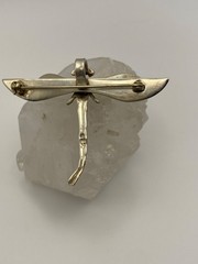 Detailed 3-D Sterling Silver 925 DRAGONFLY Brooch – Pendant Combination or Pin