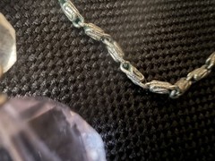 Amethyst Purple necklace on sterling silver chain Faceted Glass Graduated VTG