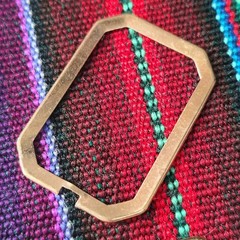 Marathon AWH Gold Colored Rectangular Monogram Photo Keepsake Locket Pendant