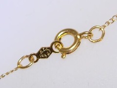 LOVELY VINTAGE GOLD FILLED NECKLACE W/PINK TOPAZ SIGNED D.E.C.! NEW IN O.B.!