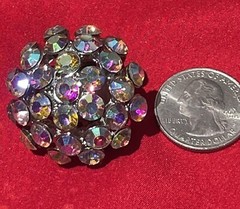 Brilliant Aurora Borealis stretch ring-this is a showstopper, One Size Fits All