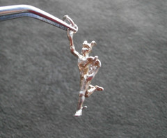Mercury Hermes Winged Heels Vintage Sterling Silver Bracelet Charm Pendant 2.5g