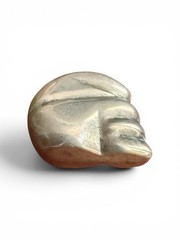 Vintage Mexico Silver Plate Figural Perfume Holder Brooch Sleeping Peon Sombrero