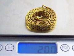 Napier Goldtone Metal Mesh Links Chain Necklace 15.5 Inches 20g