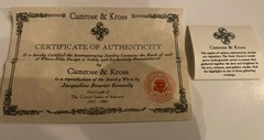 Camrose & Kross Jackie Kennedy JBK Sapphire Faux Pearl Triple Strand Bracelet