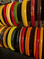 44 Vintage Spacer Bakelite Bracelets! Lucite, Marblette, Plastic, Etc!