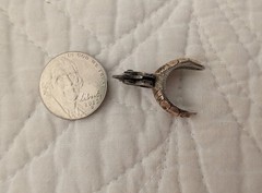 Vintage Mexican Sterling Silver 18k Gold Cowboy Spur Charm Pendant Moving Rowel