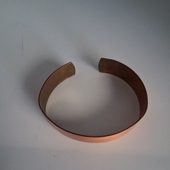 VINTAGE SIGNED COPPER CUFF BRACELET 7″ READ