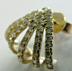 Beautiful Estate Diamond Fan Earrings .68 ctw 14k Gold SI1-2 G/H MAKE OFFER