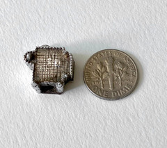Sterling silver vintage charm, opening Cinderella’s castle