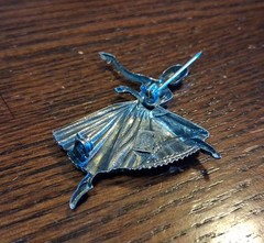 Vintage Lang Sterling Ballerina Dancer Brooch Pin 7g See Pics/Description