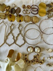 Huge 251 pairs Earrings Pierced Mixed Stud Dangle Chandelier Hoop