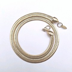 Vintage Y2K Claires Herringbone Liquid Chain Necklace Flawless 19″ Lobster Clasp