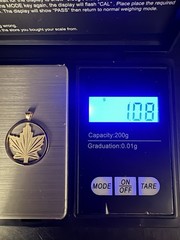 VTG Sterling Silver Gold Vermeil Maple Leaf Engraved Pendant Charm Estate 925