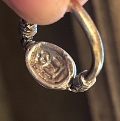 Vintage Silver Tone Scarab Ring Adjustable Open Cuff Boho Artisan