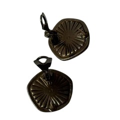 Vintage 1982 YSL Yves Saint Laurent Gripoix Poured Glass Earrings 14k post