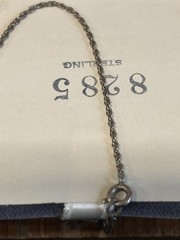925 Onyx & Marcasite necklace & Earring Set 16″-18” Cloth Necklace