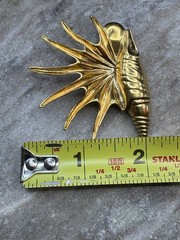 MMA USA Gold Plated Shell Pendant Brooch New/Unused ,Orig $55