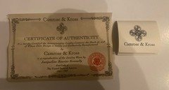 Camrose & Kross Jackie Kennedy Emerald And Crystal Gold Interlocked Bracelet JBK