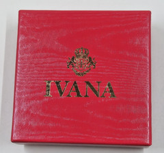 Spider Brooch Pendant Blue Crystal Rhinestone Gold Tone With Box IVANA