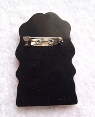 Vintage Wearable Art Fashion Lady Layered Acrylic Pin or Brooch – NOS
