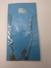 Vintage Crescent Man In The Moon Face Necklace New Old Stock Celestial Gold Tone