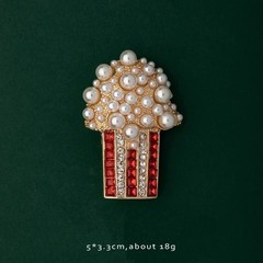 Vintage Brooch Enamel Pin Pearls Vintage Flower Brooch Plant Animal Insect Fruit