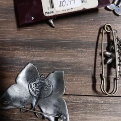 Random Silver-tone & Pewter Brooch Lot Angel Girl Flower Butterfly Fairy Gear