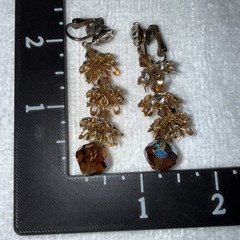 3 SETS Vintage ClipOn & Screwbk EARRINGS Great Condition Crystals Rhinestones