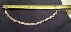 Trifari Rhinestone Necklace Goldtone