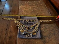 Lunch At The Ritz COCKTAILS Triple Strand Necklace; NEW, NEVER WORN, RARE!!!!