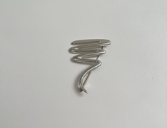 Tiffany & Co Paloma Picasso 925 Sterling Silver Abstract Zig Zag Scribble Brooch