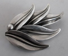 2 INCHES N. E. FROM DENMARK STERLING BROOCH