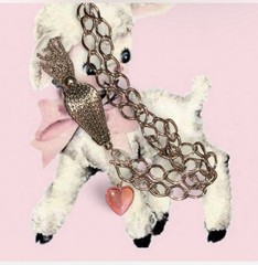 Vintage Heart Charm Necklace x Bag Charm with Tassel & Heart Unique 1980s–1990s