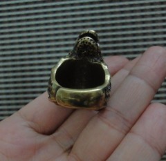 Solid Brass Fierce Dragon Claw Ring Vintage Style 21MM – US 11