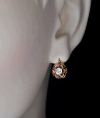 Vintage Art Deco Style 1.5Ct Diamond Drop-Dangle Engagement 14K Gold FN Earrings