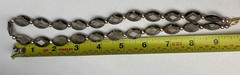 Vintage Faceted Smoky Quartz Topaz Beaded Necklace w/ Filigree 14K Gold Clasp