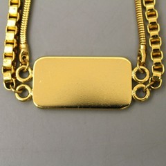 Lanvin Vintage Double Chain Necklace, Classic Necklace, with Tag