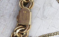 10K & 1/20 12K GF Yellow Gold California PACIFIC BELL TELEPHONE Charm Bracelet