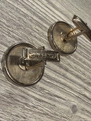 1913 Flat Ground Buffalo Nickel Cuff Links