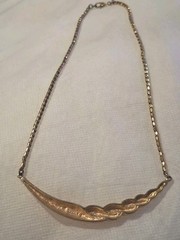 Vintage MONET Gold Collar Necklace WEISS Topaz Bracelet Smoky Rhinestone Brooch